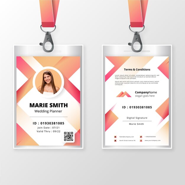 Id Card Back And Front